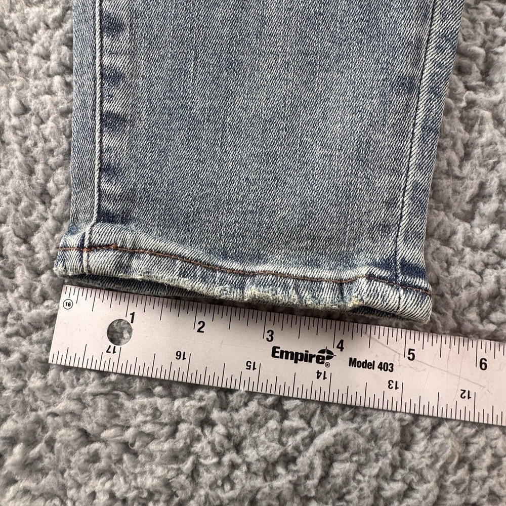 Tractr Diane Mid Rise Distressed Indigo Medium Blue Stretch Jean‎ Sz 6/28 NWT - Picture 7 of 10